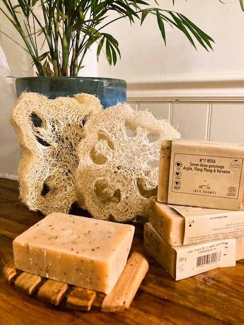 ROSA exfoliating body soap - natural - Organic Shea
