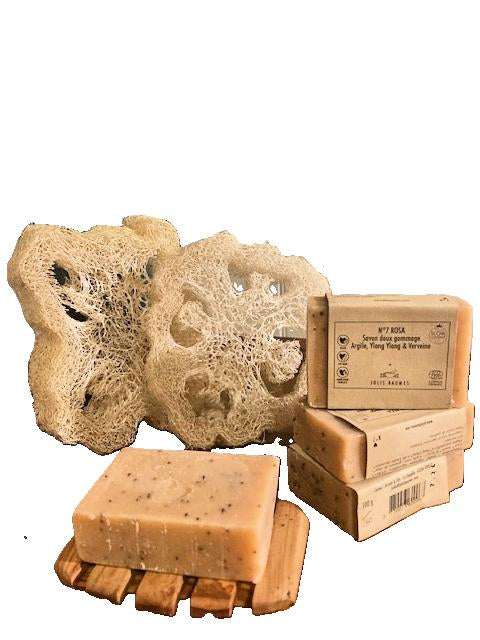 ROSA exfoliating body soap - natural - Organic Shea