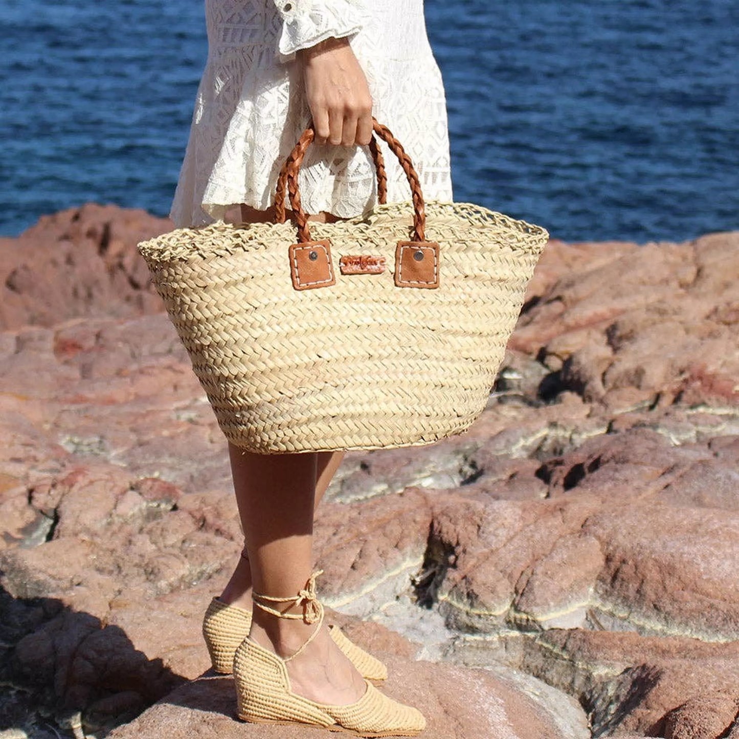 Medium Raffia Basket Bag – Eco Chic | TRESS LTD