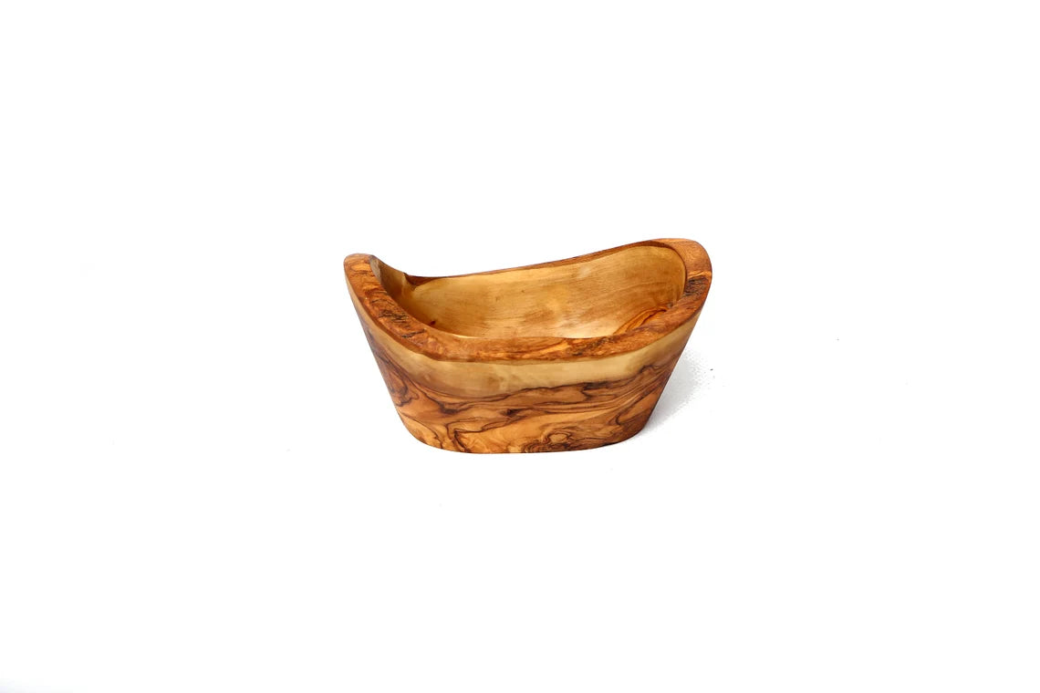 Rustic Hand Carved Bowl 15 cm