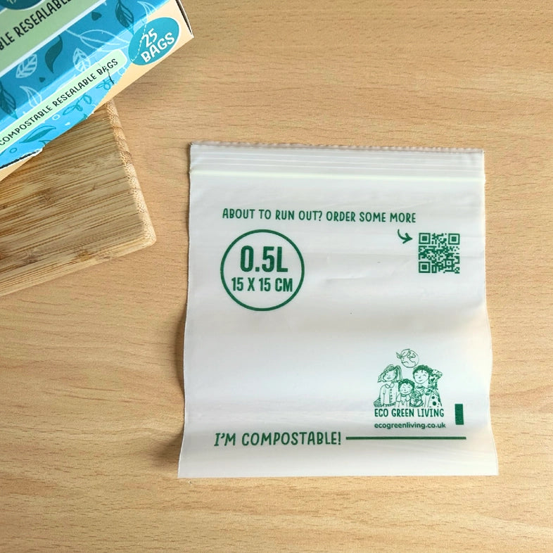 Compostable Resealable Bags Large | TRESS LTD