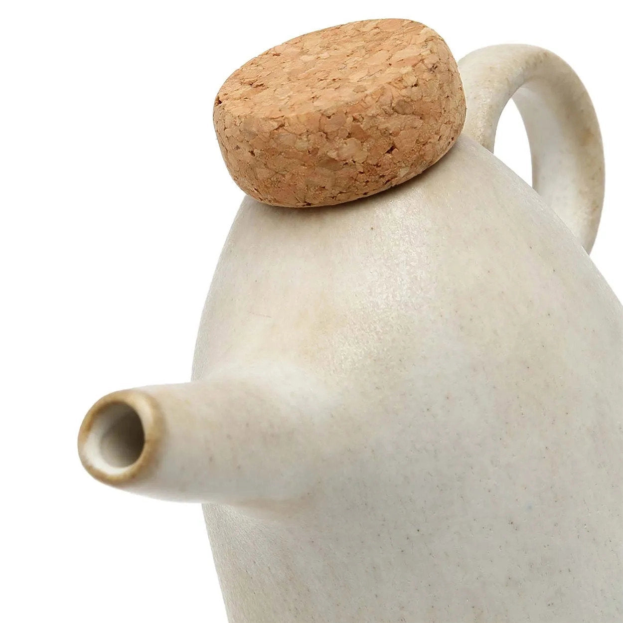 Portuguese Ceramic & Cork Oil Bottle – Handcrafted Kitchen Dispenser