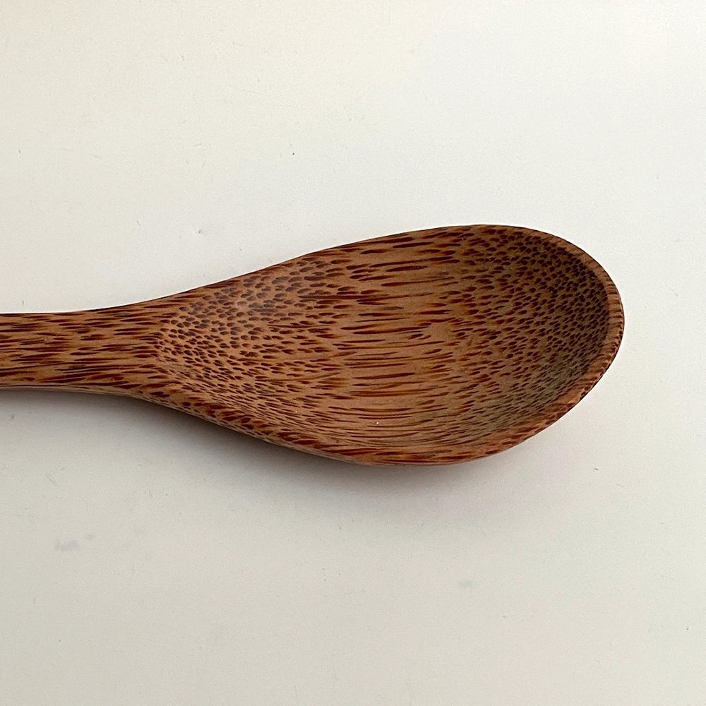 Eco-friendly rice scoop made from coconut wood