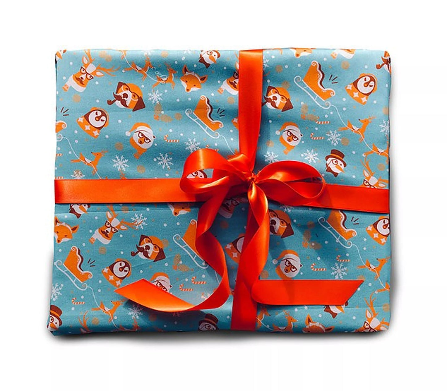 Reusable fabric furoshiki gift wrap for sustainable zero-waste gifting