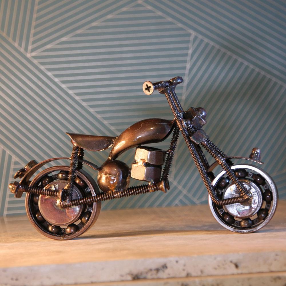 Handcrafted model motorbike