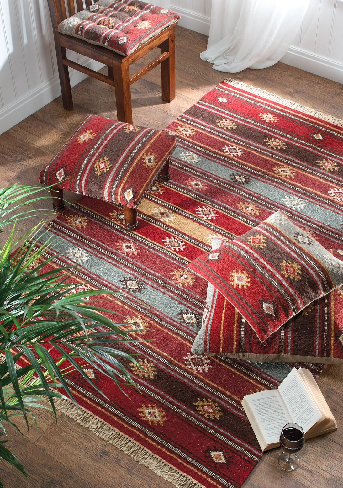 Zanskar Indian Kilim Rug 75 X 120cm