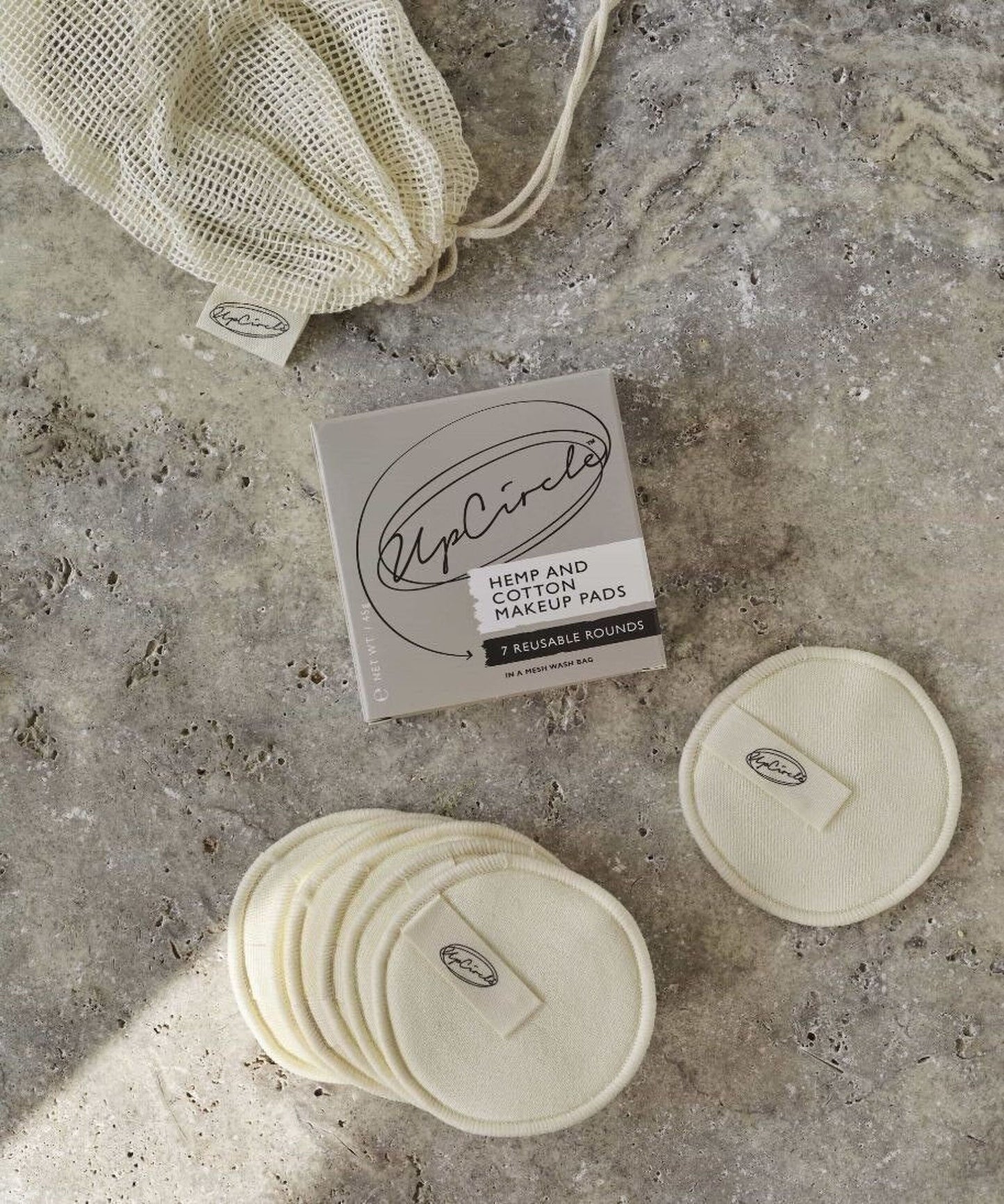 Plastic Free, Reusable Luxury Hemp + Cotton Makeup Pads