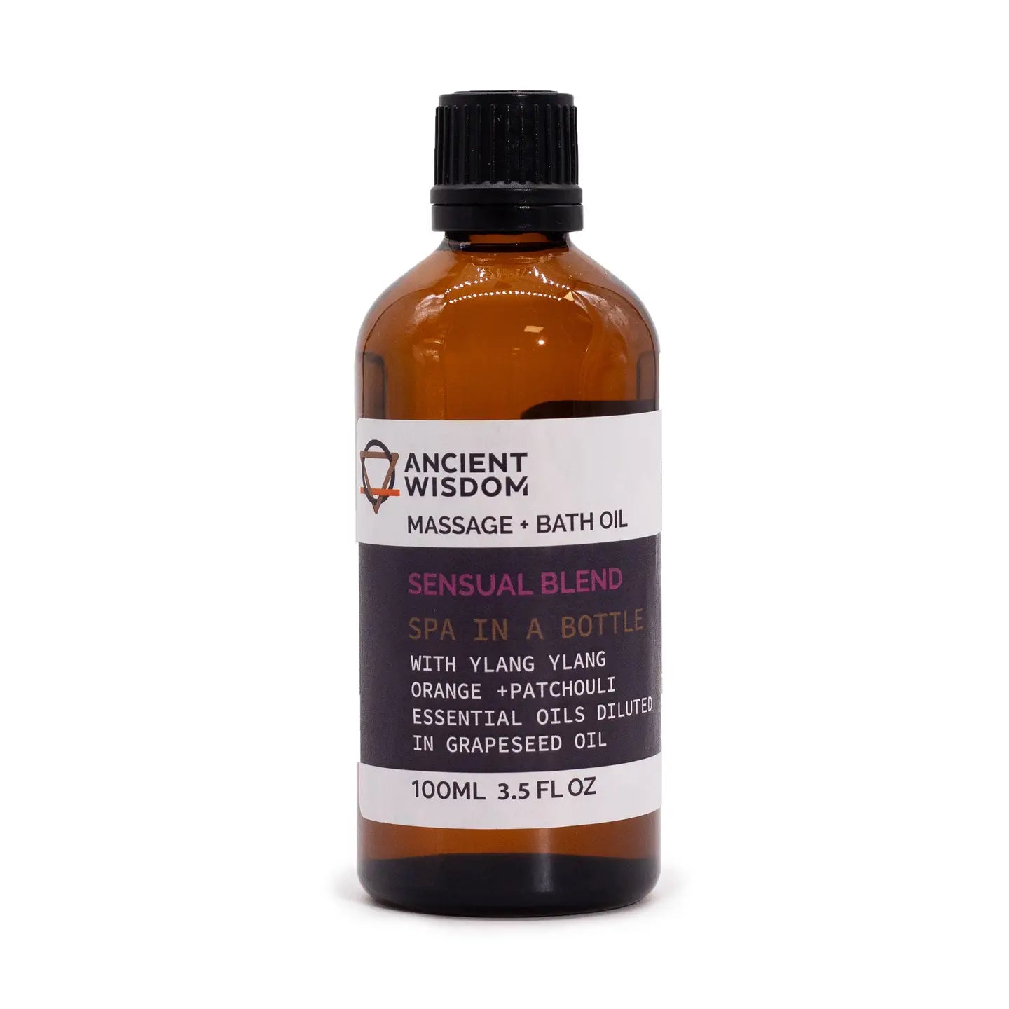 Sensual Massage Oil - 100ml with Ylang Ylang, Orange and Patchouli