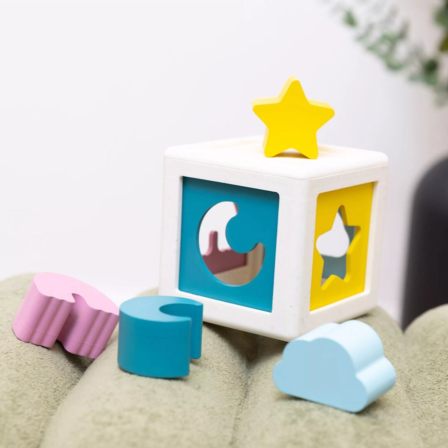 Baby Toys Shape Sorter - Kuby Extension (Letters & Sky)