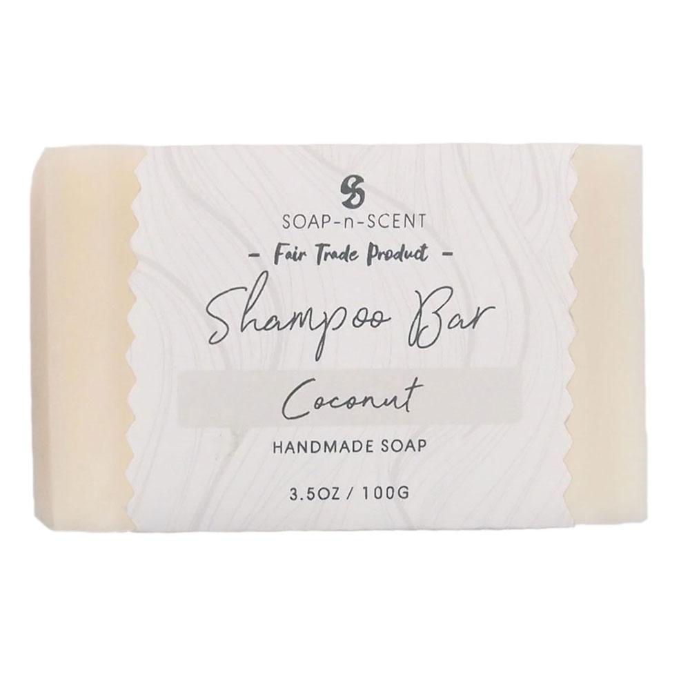 Eco-friendly solid shampoo bar for sustainable plastic-free hair care