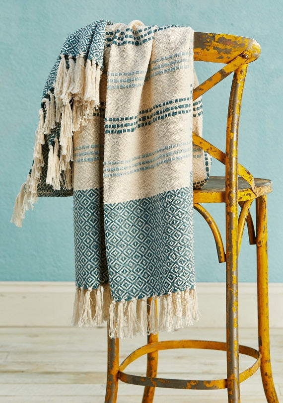 Taara Recycled Cotton Throw 130 x 170cm | Sustainable Sofa Throw