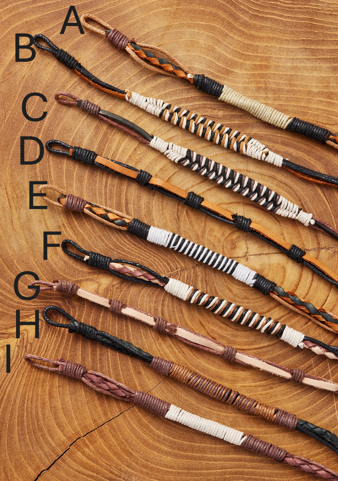 Handmade Leather & Hemp Bracelet | Adjustable Friendship Bracelet
