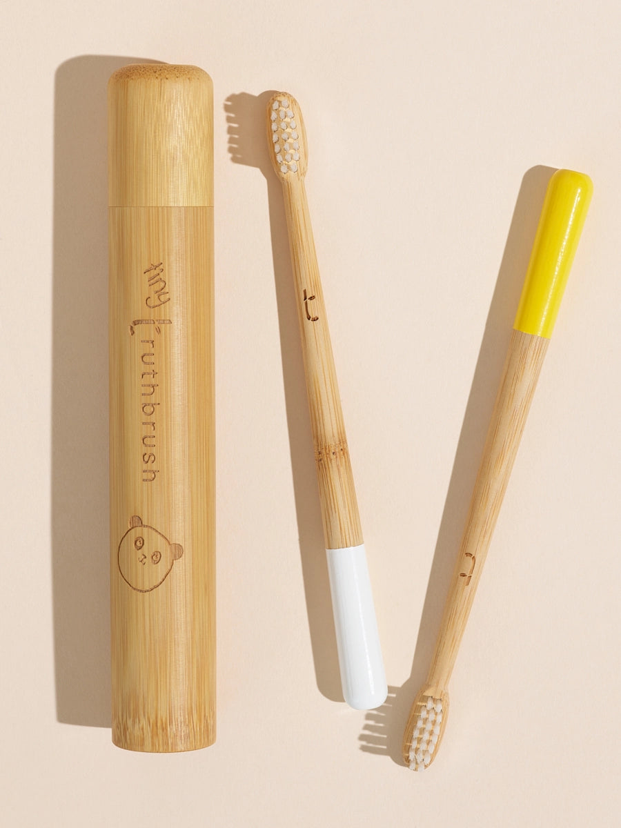 Eco-friendly bamboo toothbrush for children