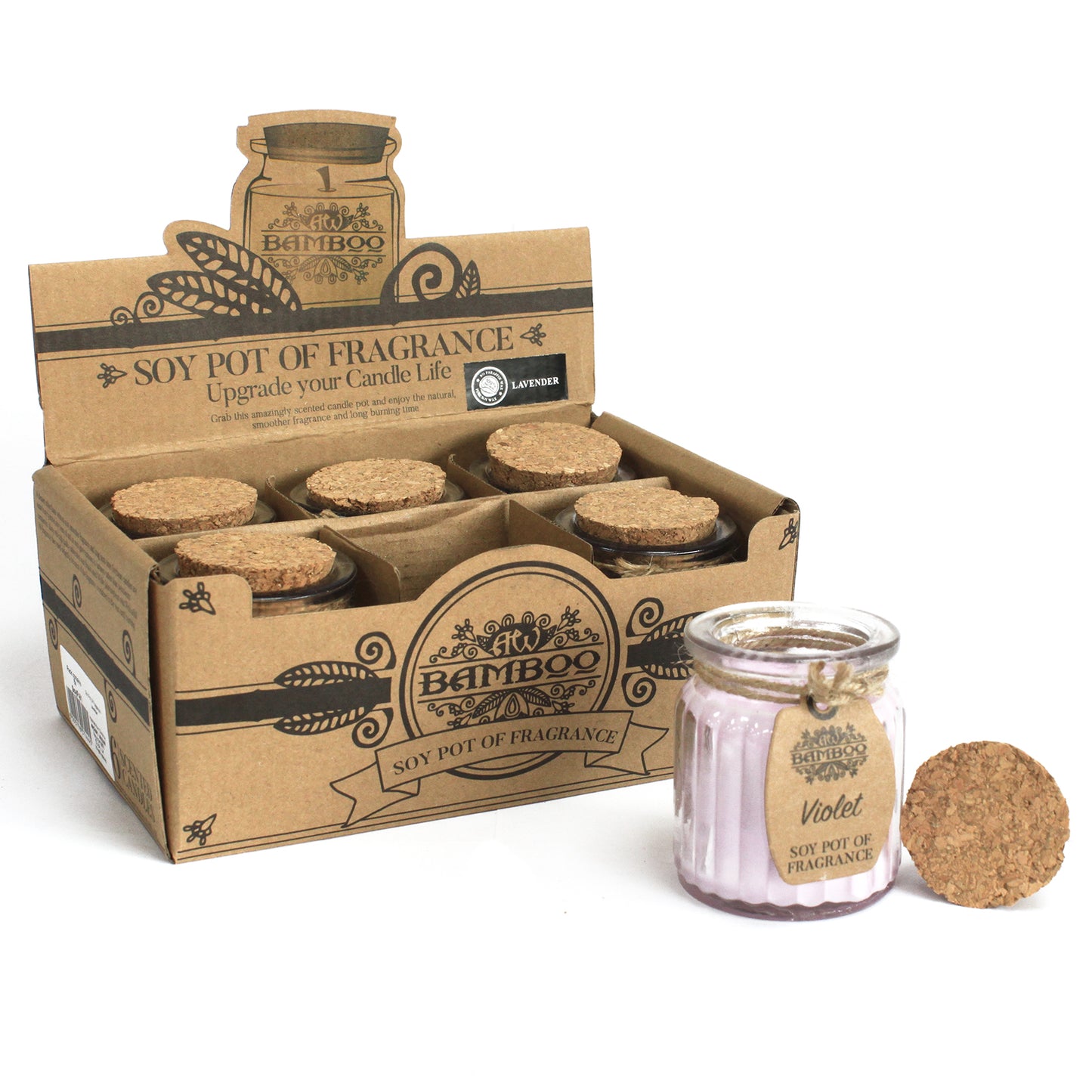 natural soy fragranced candle
