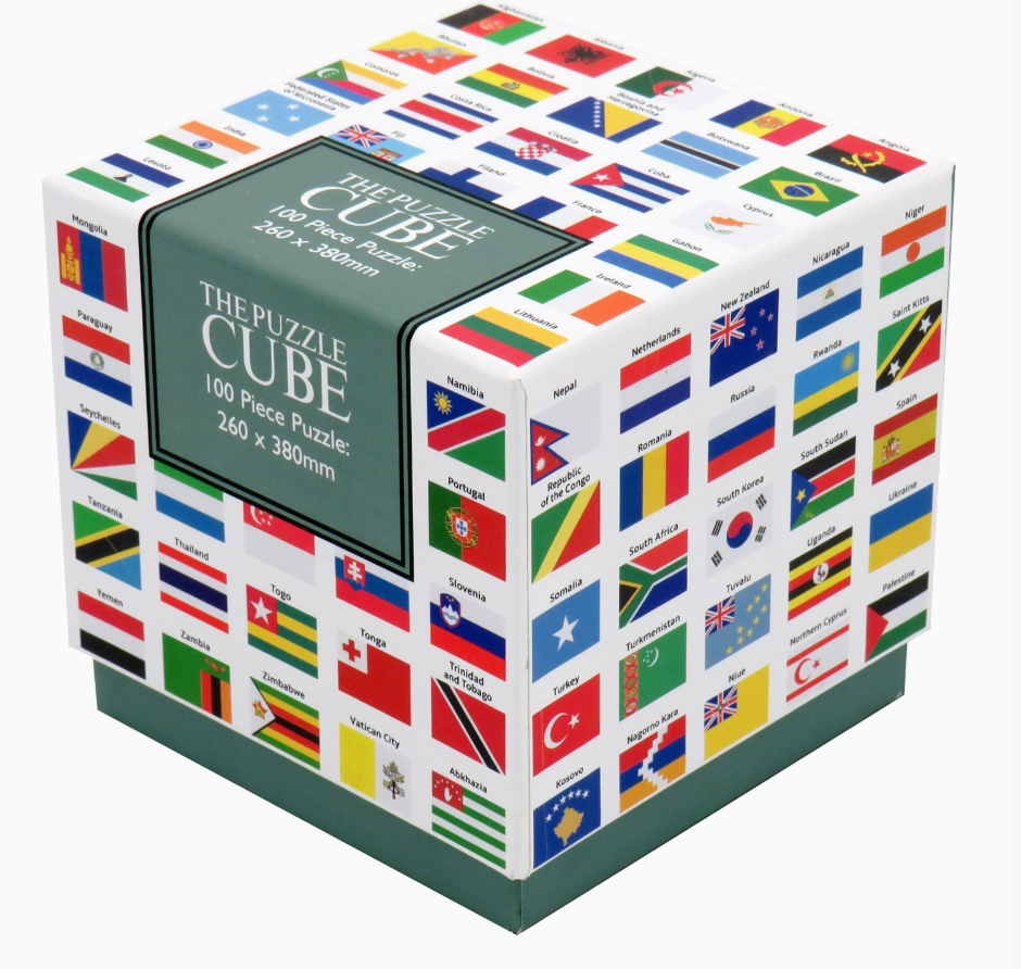100-piece Flags of the World jigsaw puzzle