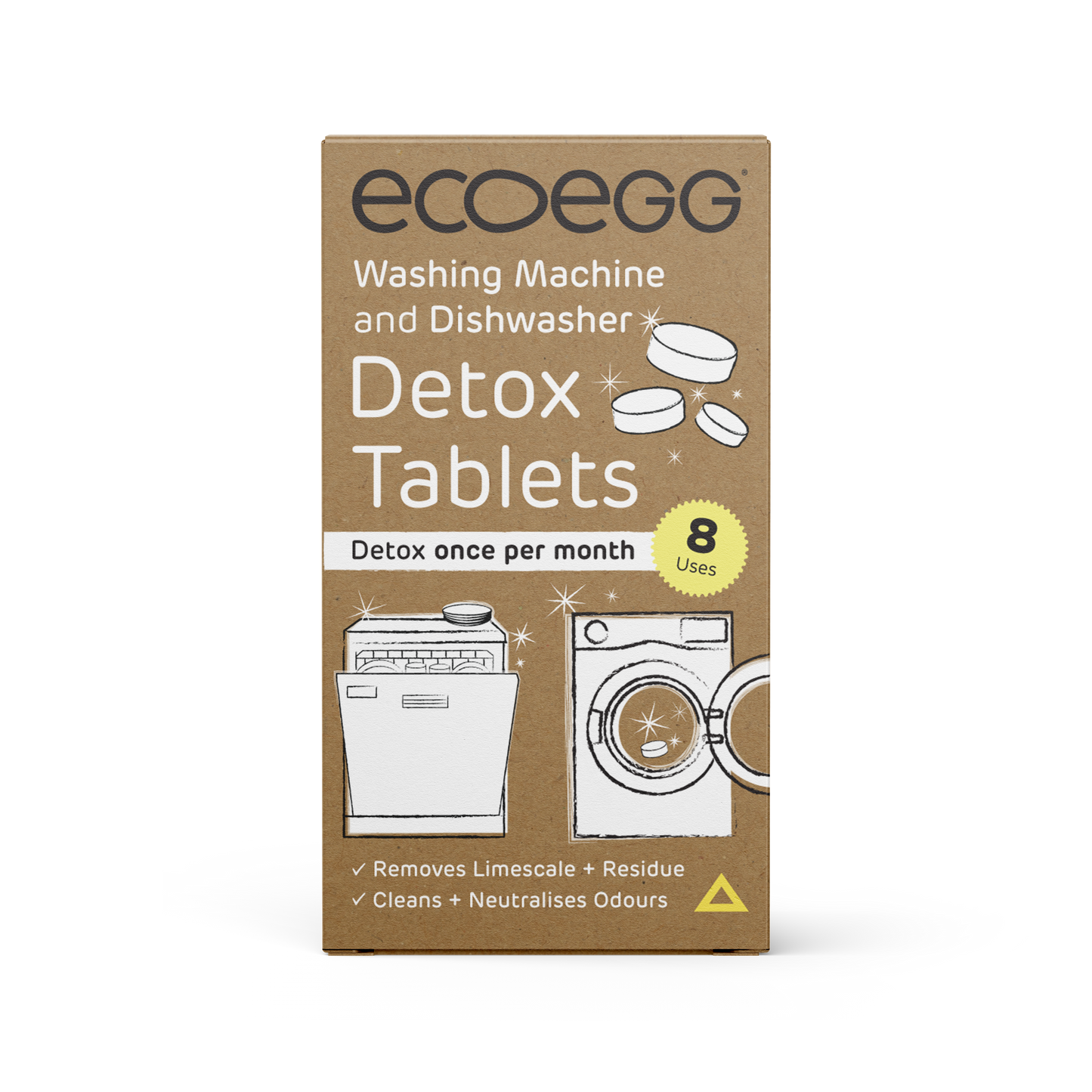 Detox Cleaning Tablets  x 8 - Washing Machine & Dishwasher