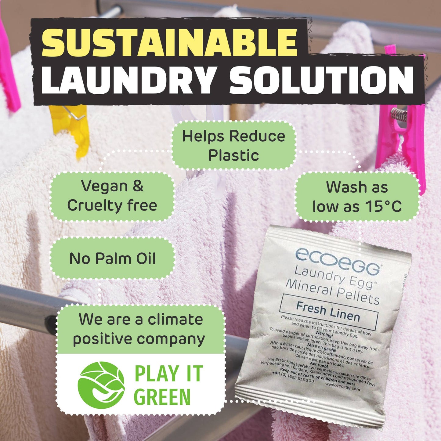 Ecoegg Laundry Egg Refill Pellets - Fresh Linen