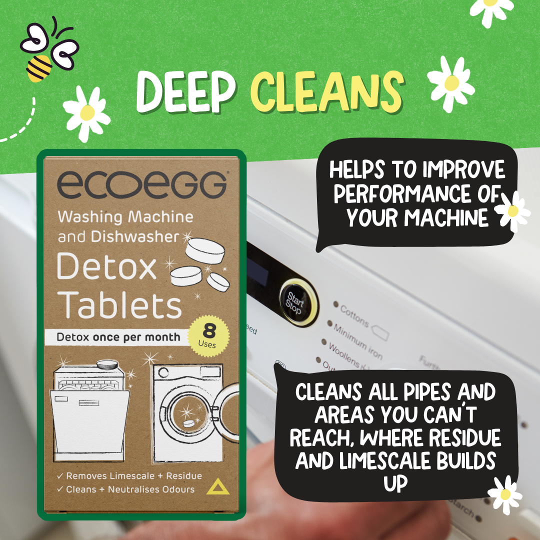 Detox Cleaning Tablets  x 8 - Washing Machine & Dishwasher