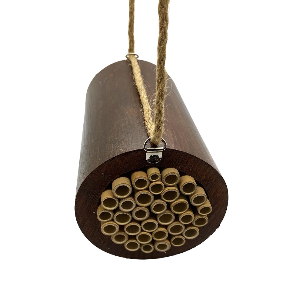Bamboo Barrel Bee House – Natural Habitat for Bees | Eco‑Friendly Garden Wildlife Shelter