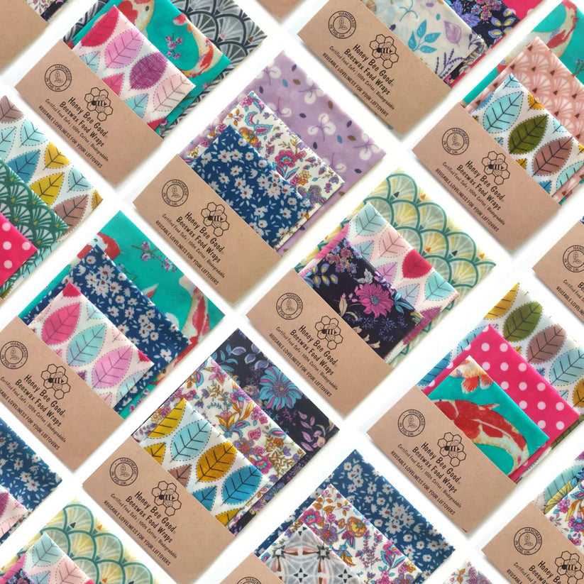 Beeswax food wrap - 3 sizes