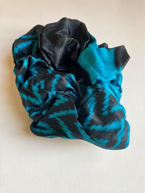 Recycled Sari Silk Hair Scrunchie – Handmade, Assorted Colours