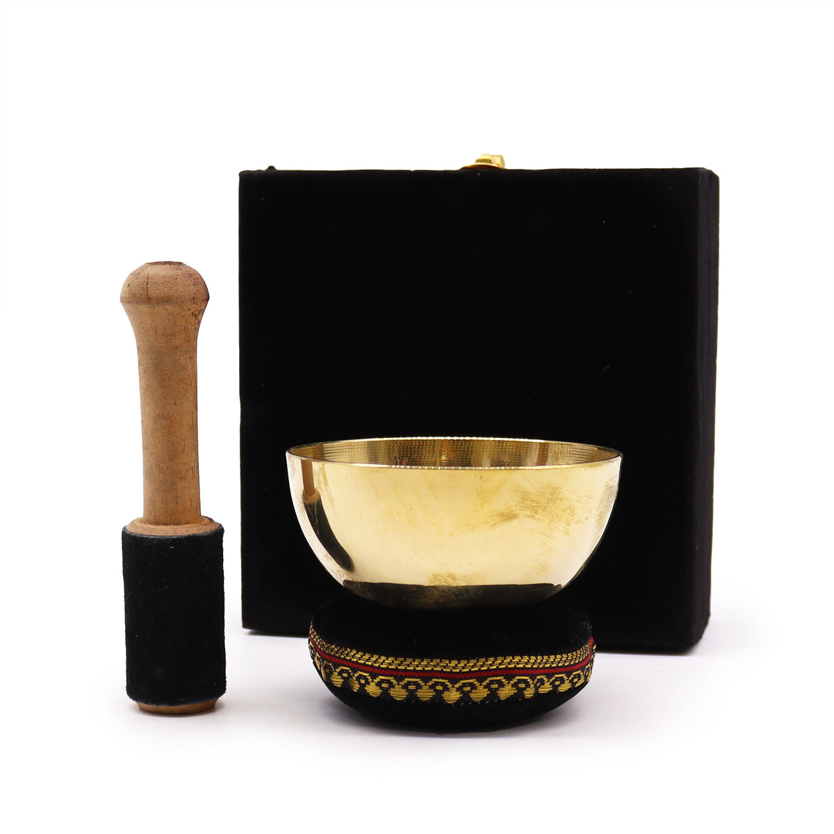 Brass Singing Bowl Set for Mindfulness Practice