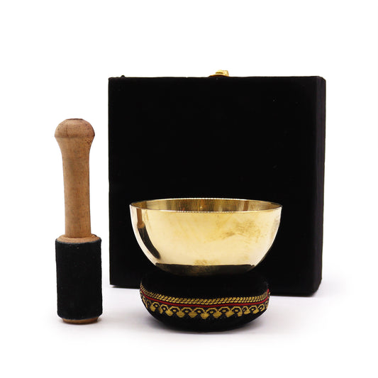 Brass Singing Bowl Set for Mindfulness Practice