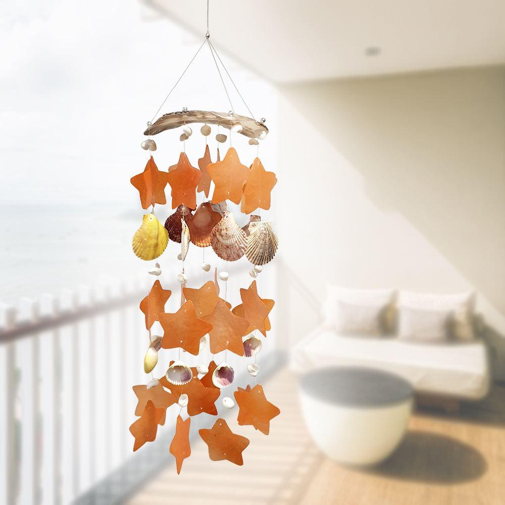 hanging capiz wind chime for garden décor