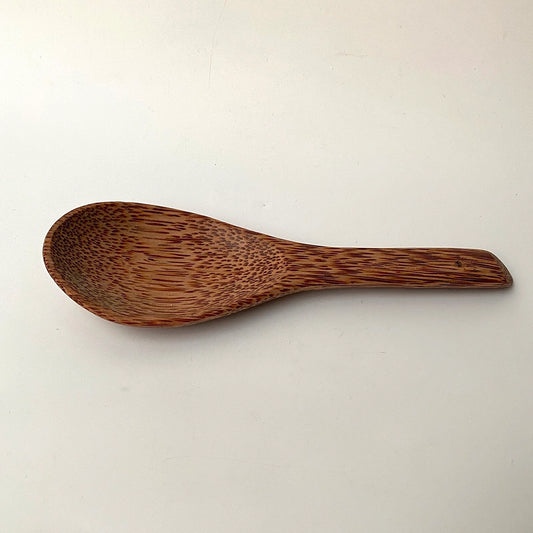 Sustainable wooden rice serving spoon