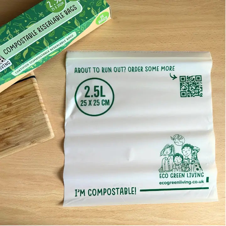Compostable Resealable Bags Large | TRESS LTD