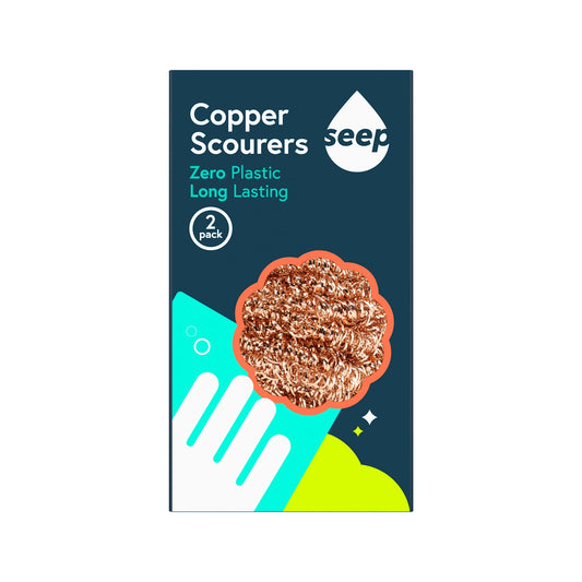 Copper Scourers - 2 Pack