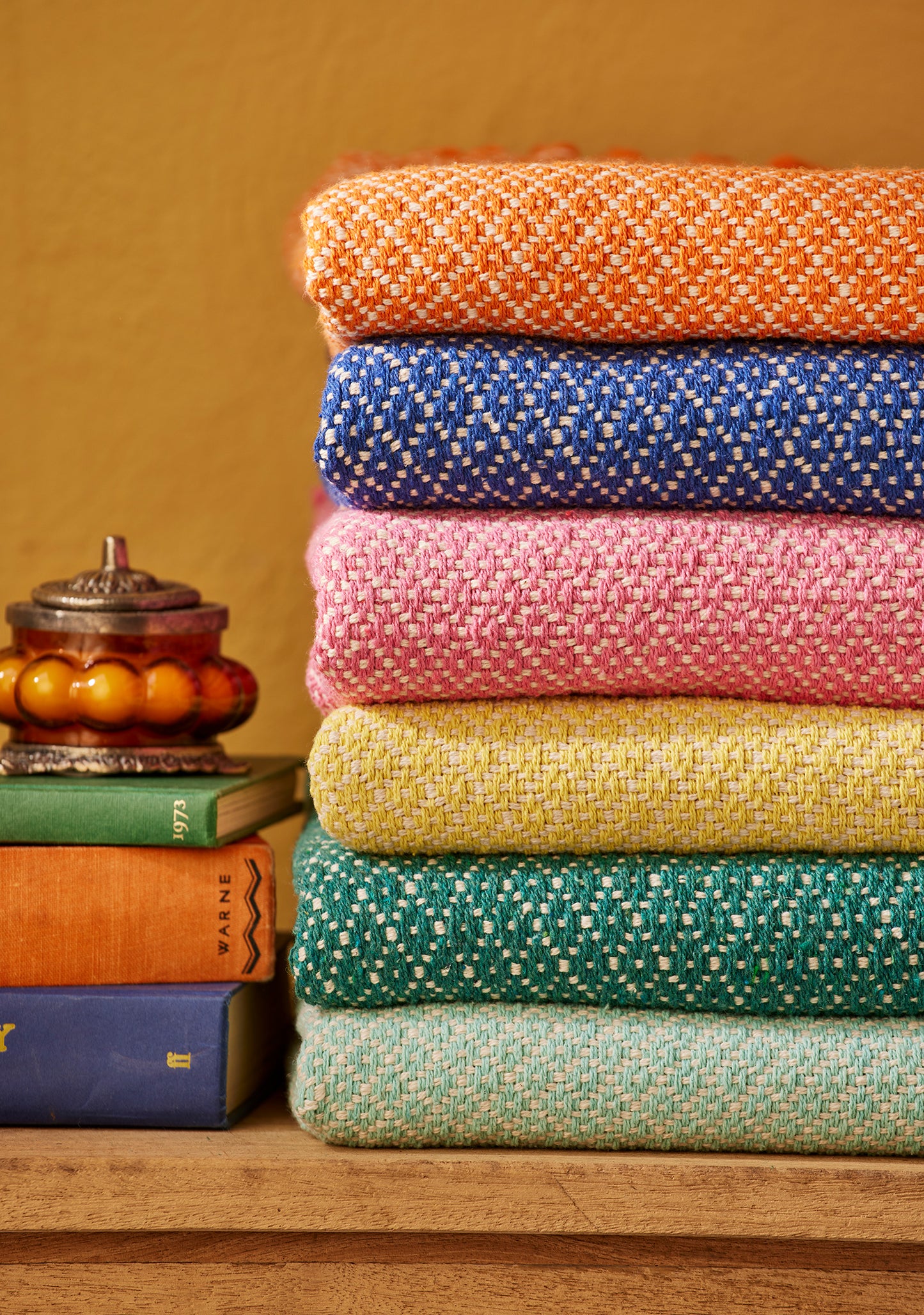 recycled cotton throw blanket - eco friendly sofa throw