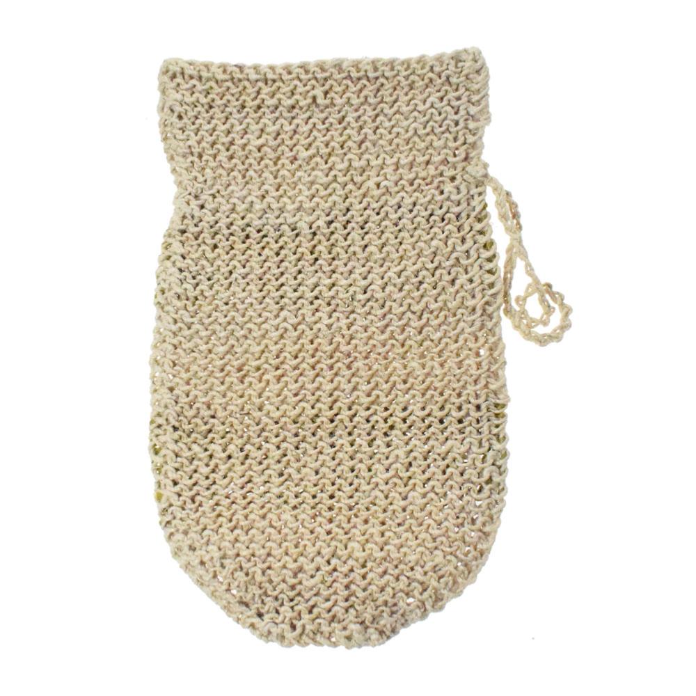 Plastic-free hemp body scrubber