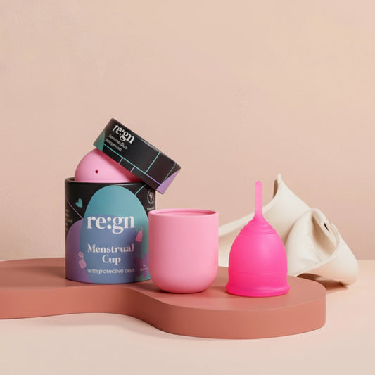 Re:Gn Eco Menstrual Cup – Reusable Medical‑Grade Silicone Cup with Sterilising Case