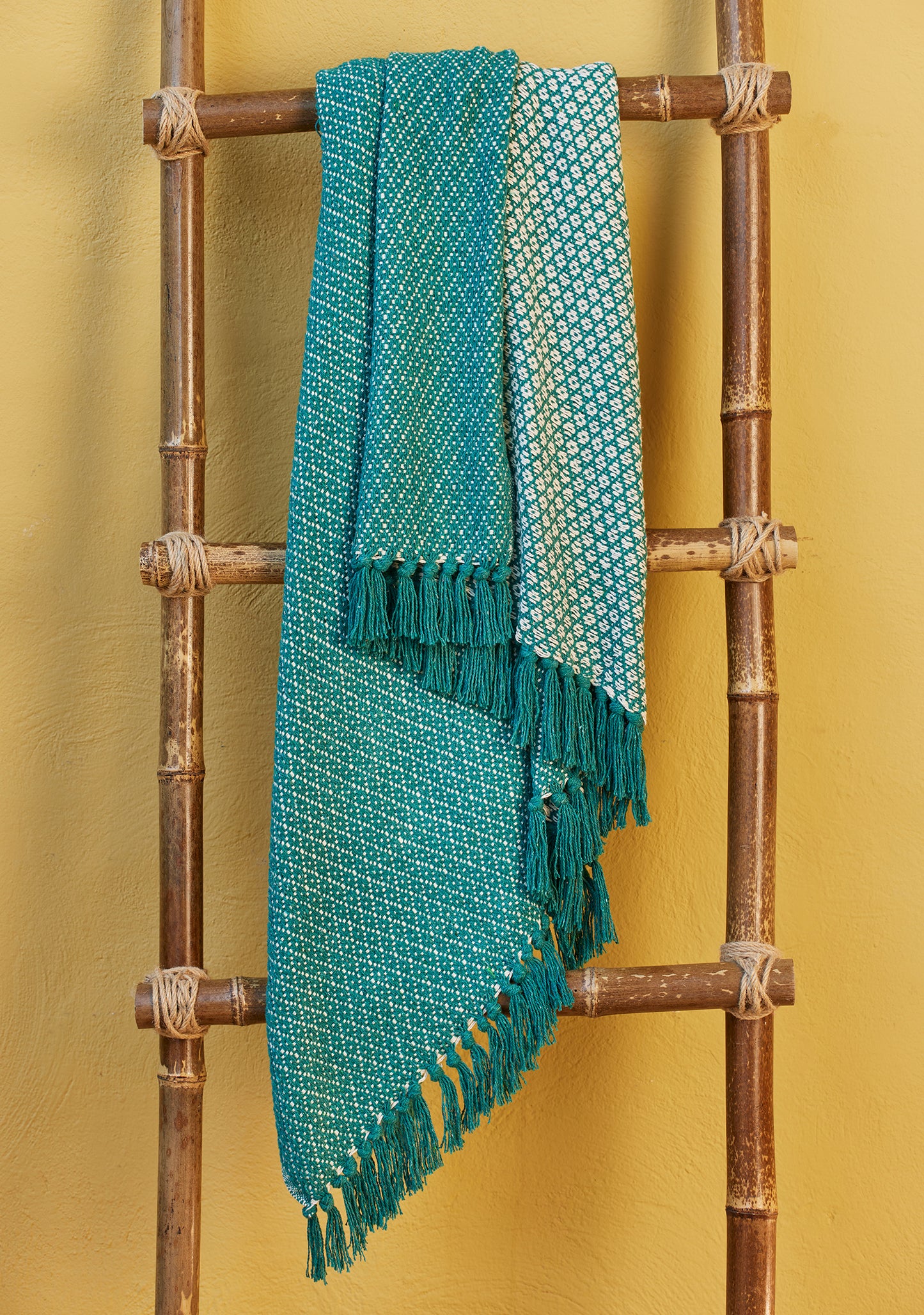 recycled cotton throw blanket UK eco friendly sofa throw