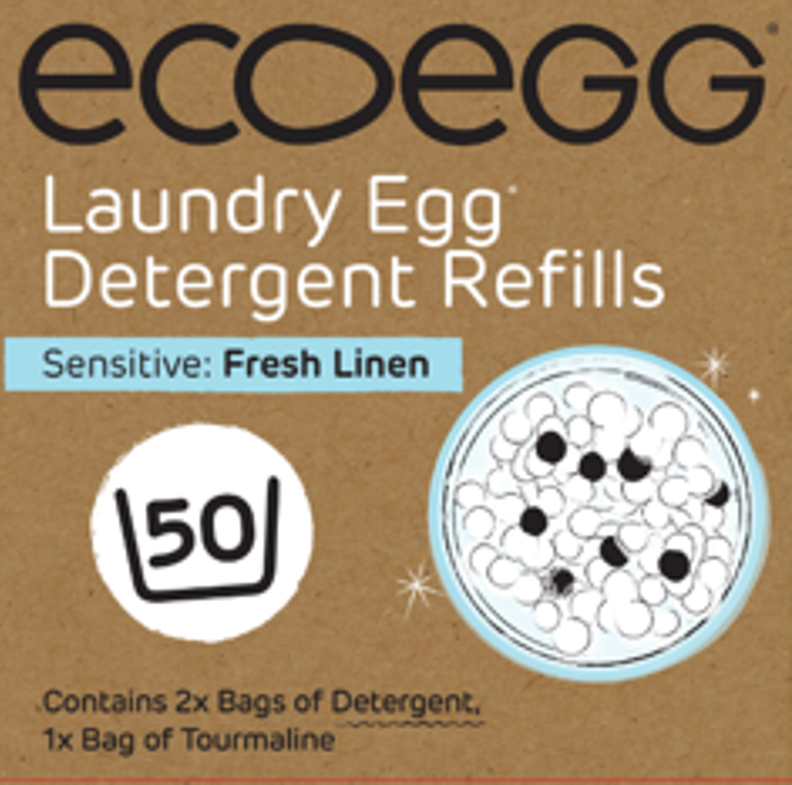 Ecoegg Laundry Egg Fresh Linen refill pellets 50 washes