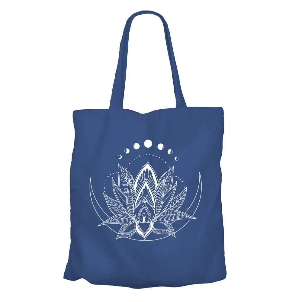 Tote Bag Lotus Print – Lightweight, Durable, Reusable 36 X 40cm