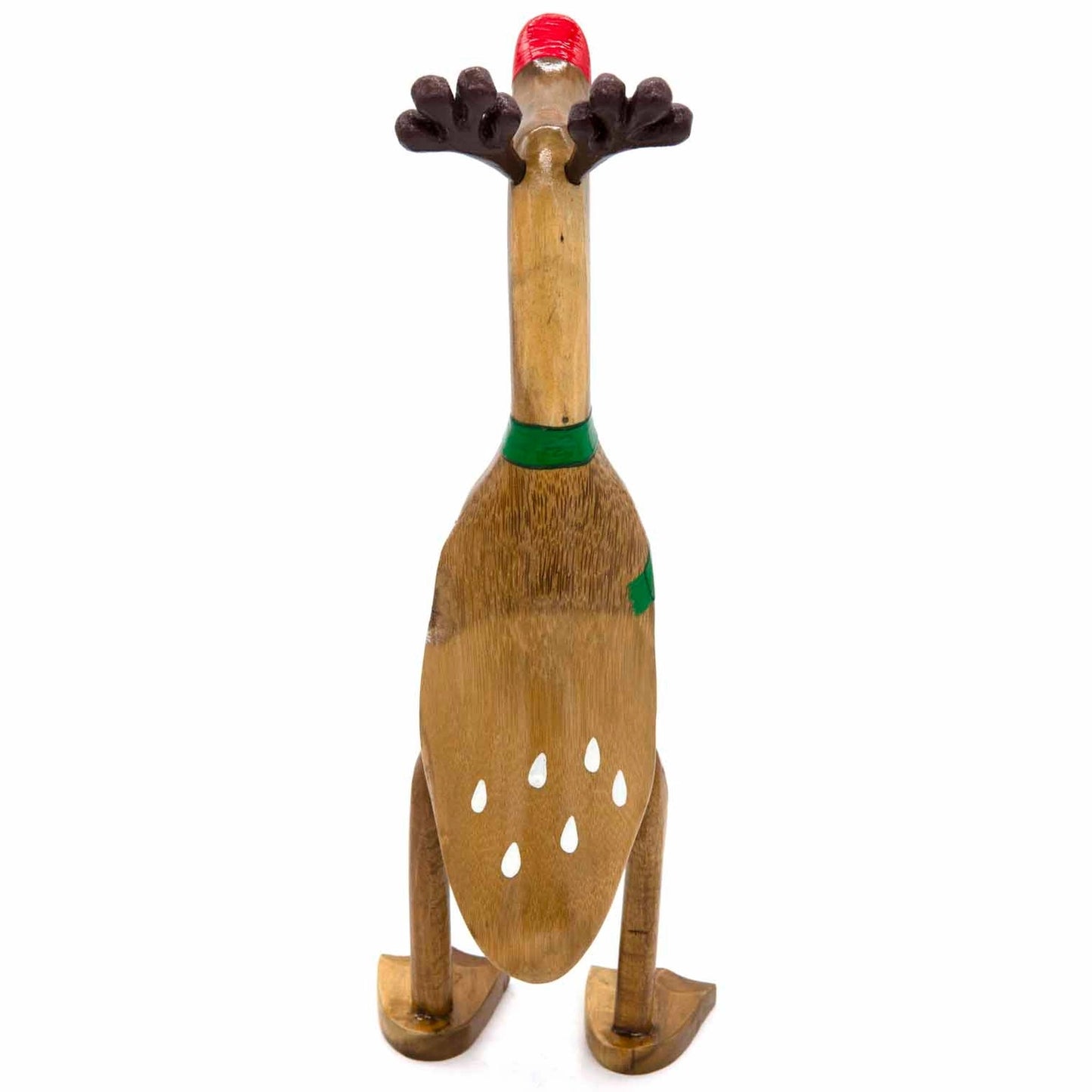 Handmade bamboo Christmas Reindeer Duck with antlers