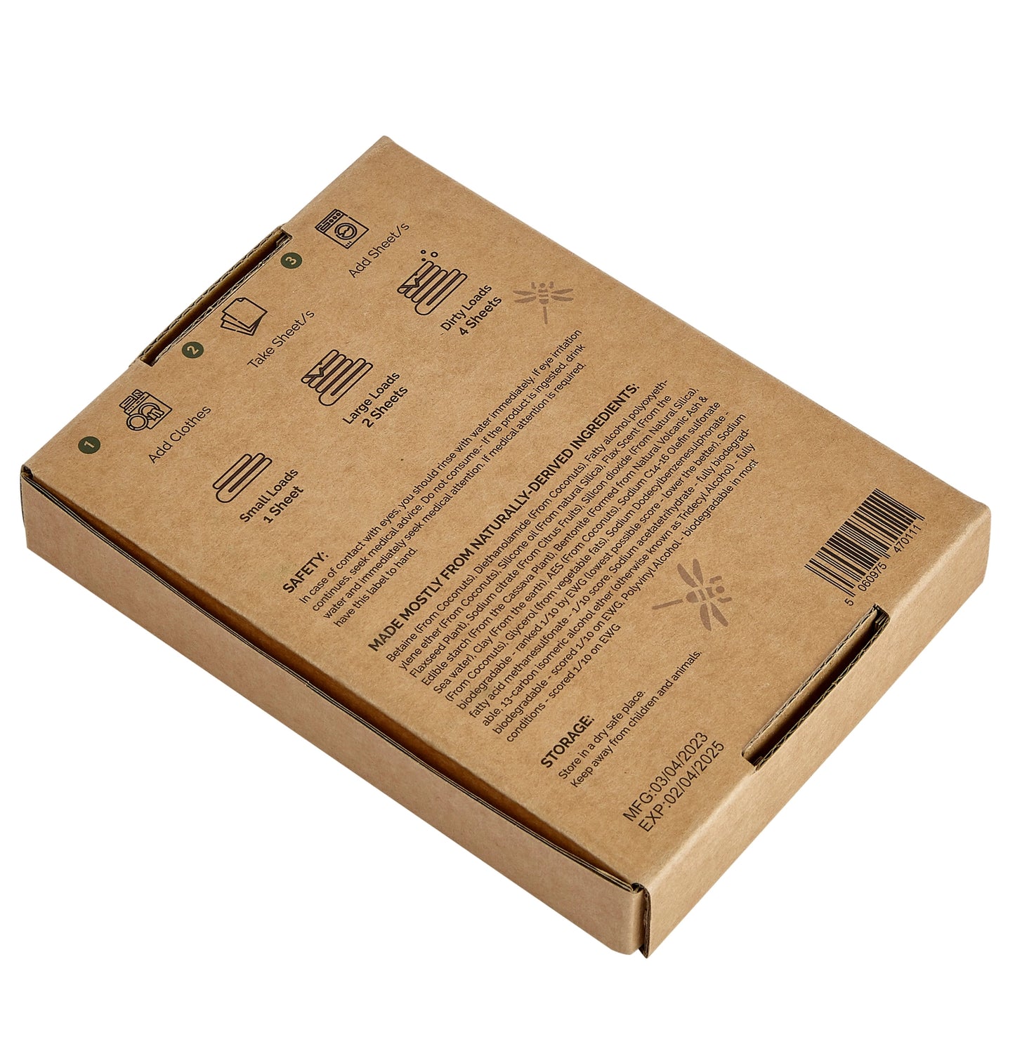 Laundry Detergent Sheets - Pack of 64 (Plastic-Free)