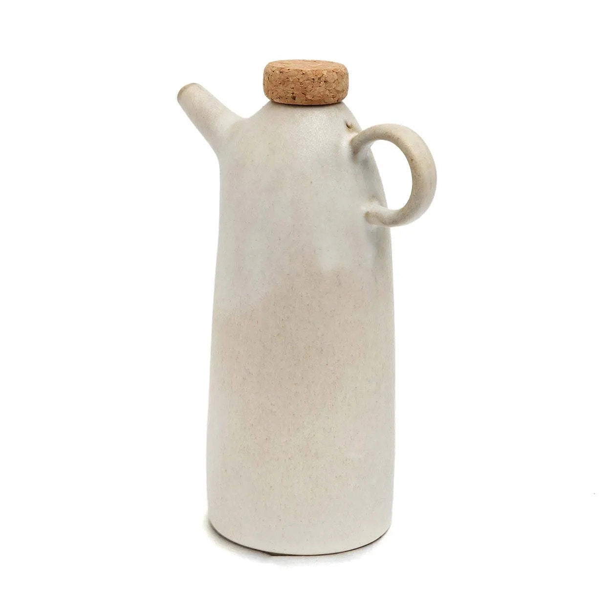 Portuguese Ceramic & Cork Oil Bottle – Handcrafted Kitchen Dispenser