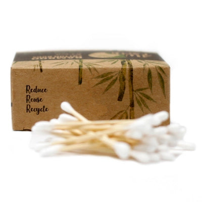 Plastic-free biodegradable bamboo cotton buds
