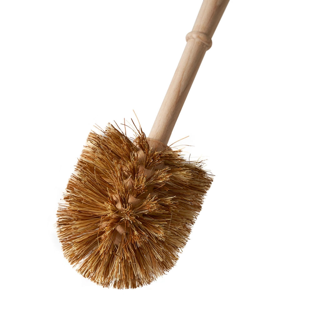 Plastic free toilet brush with FSC beechwood handle and natural bristles