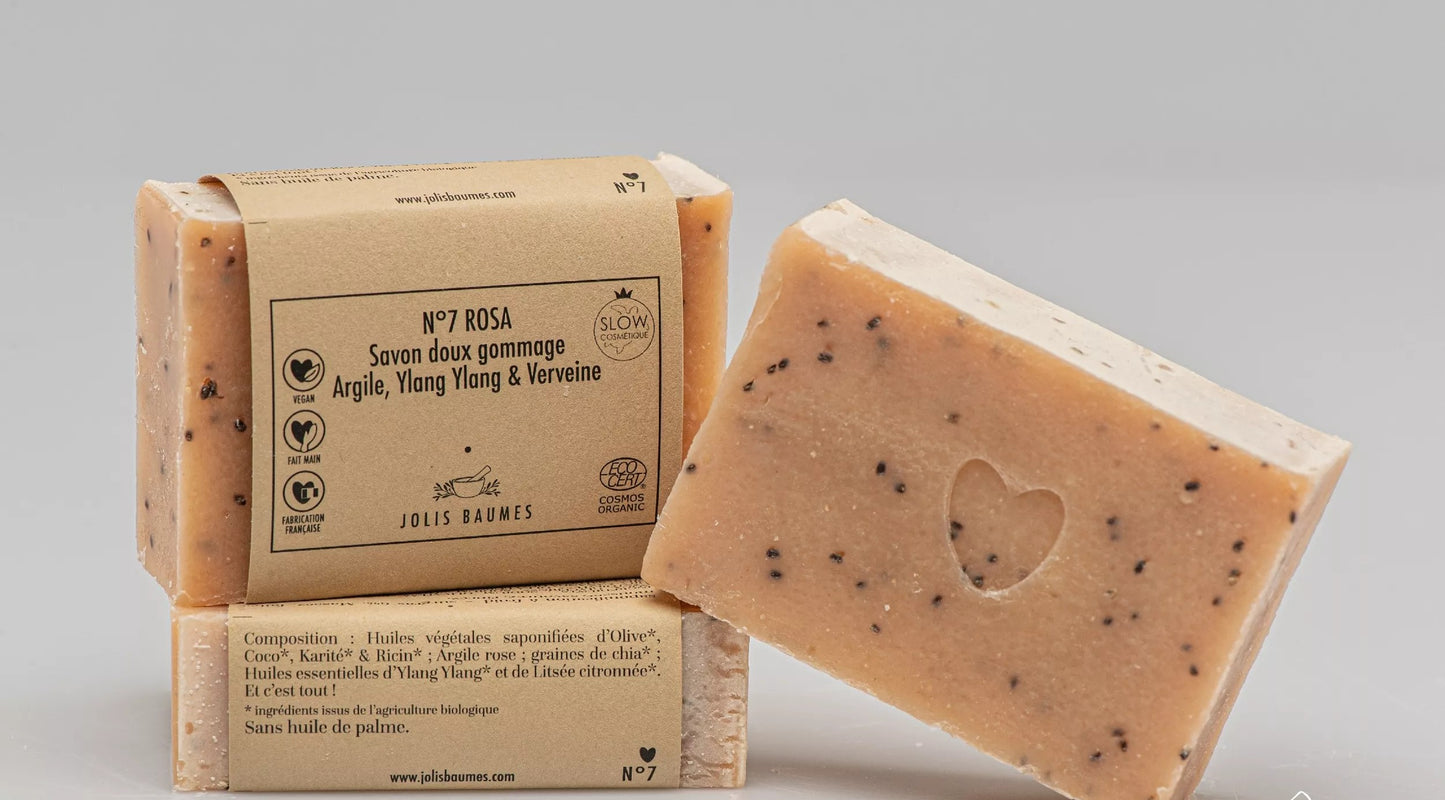 ROSA exfoliating body soap - natural - Organic Shea