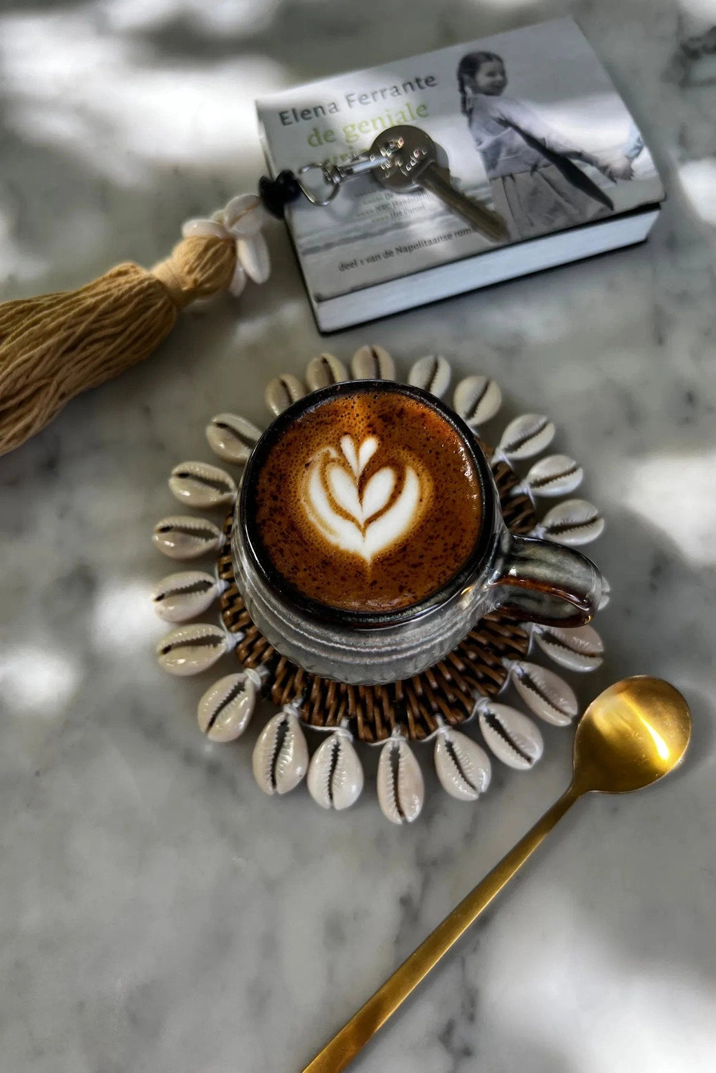 natural decorative coaster for mugs and glasses