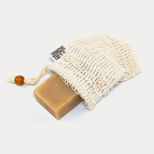 natural sisal soap bag with drawstring