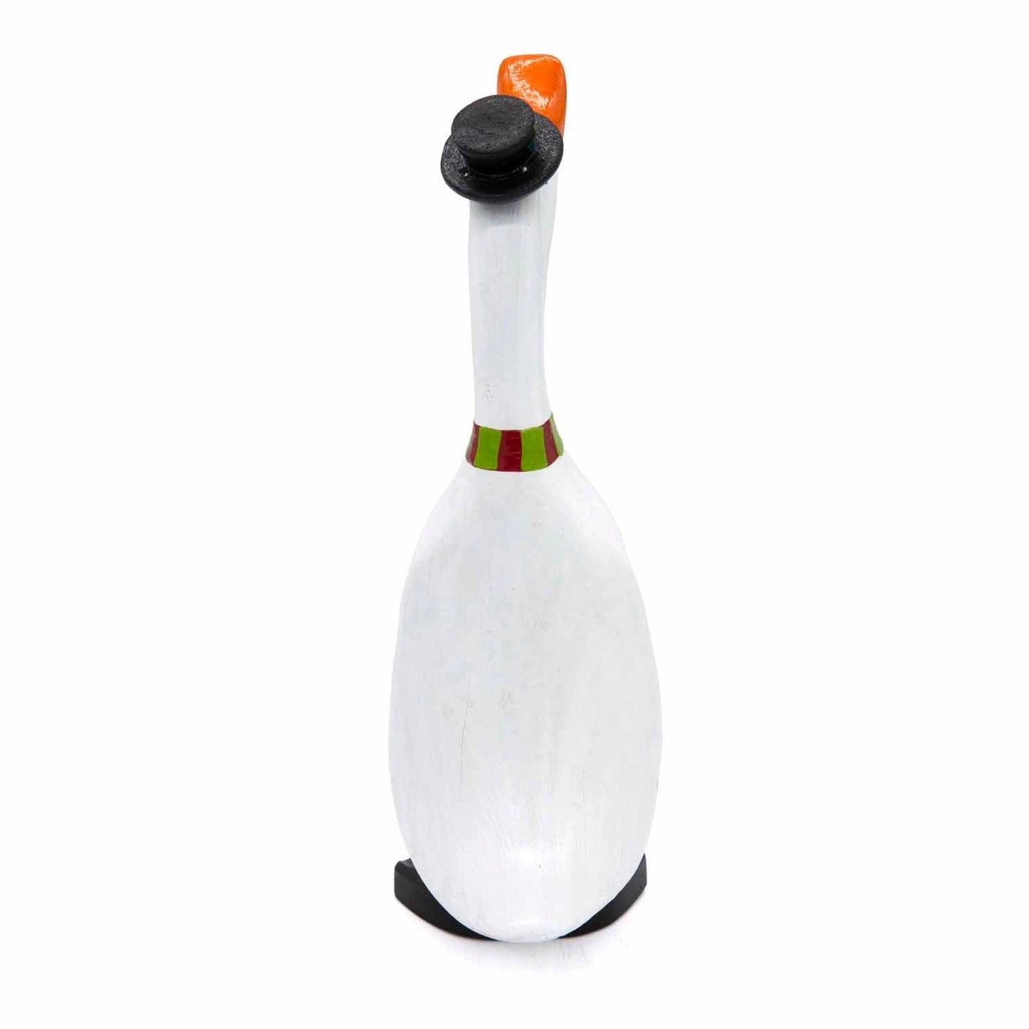 Snowman Duck Christmas decoration with festive hat and scarf