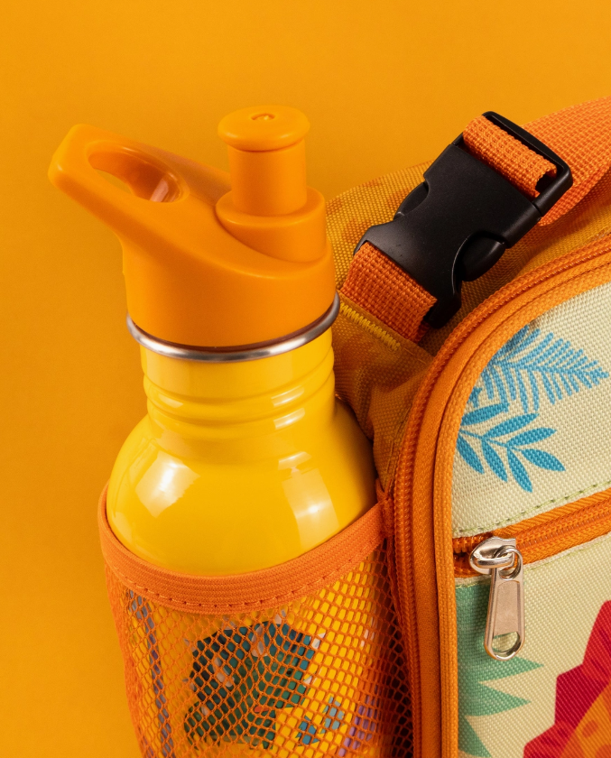 500ml stainless steel kids water bottle with dinosaur design