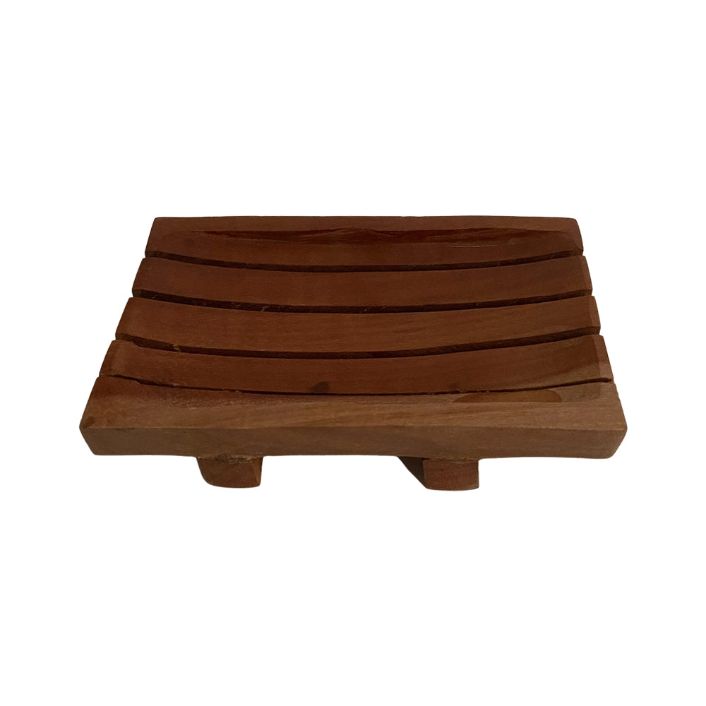 eco‑friendly wooden soap dish for bathroom