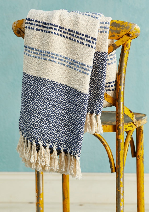Taara Recycled Cotton Throw 130 x 170cm | Sustainable Sofa Throw