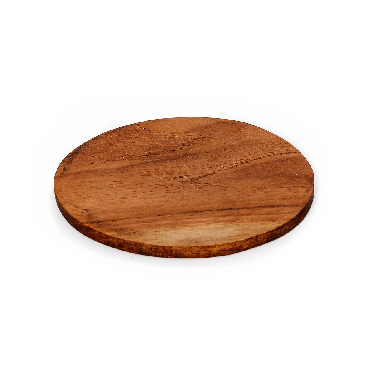 Teak Root Coaster – Natural Nordic Wooden Style (10 × 10 × 1 cm)